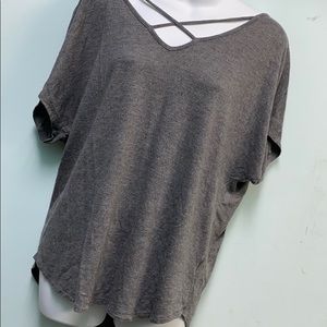 Gray Cris-cross Shirt